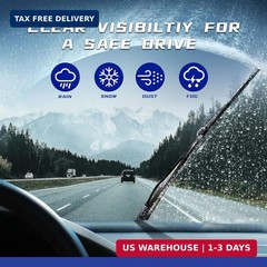 OEM QUALITY 26&Prime; + 22&Prime; Premium All-Seasons Stable And Quiet Windshield Wiper Blad