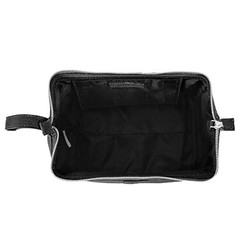 Premium Buffalo Leather Toiletry Bag for Men & Women With Water Black