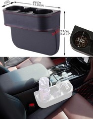 Car Seat Organizer Cup Drink Holders,Multifunctional Gap Filler XBD-Black