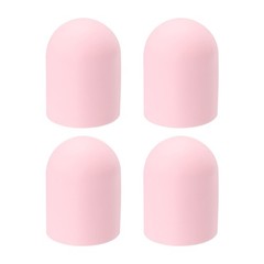 4Pcs Silicone Travel Bottle Covers for Toiletry Pink Large 1.67&Prime;