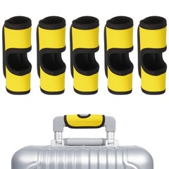 5pcs Luggage Handle, For Luggage Handle Wrap Yellow Empty Identifier