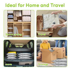 Travel Vacuum Compression Bags With Rechargeable Electric Pump 12 Combo 3 Sizes