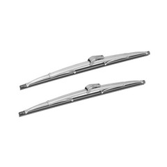 Universal 12in Stainless Steel Polished Windshield Wiper Blades For Car OQPP