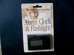 Samsonite Royal Traveler Travel Alarm Clock & Flashlight