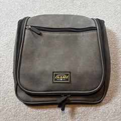 Original Plano Hanging Multi Compartment Zip Up Toiletry Bag Grey Color
