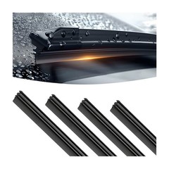 4PCS Car Windshield Wiper Blade Strips, DIY Silicone Car Frameless Window Bon…