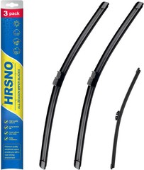 3 Front And Rear Wiper Blades Set For 2011 2017 BMW X3 All Weather Replacement