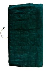GREY FLANNEL Green Foldable Travel Bag W/3Pocket Folds to Pouch(Jewelry,Make up)