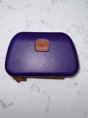 Bric’s Qatar Airways Hard Shell Purple Toiletry Travel Full Zip Case Organizer