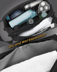Toiletry Bag for Men – Dry Wet Separate Travel Toiletry Bag, Tactical Molle Dopp