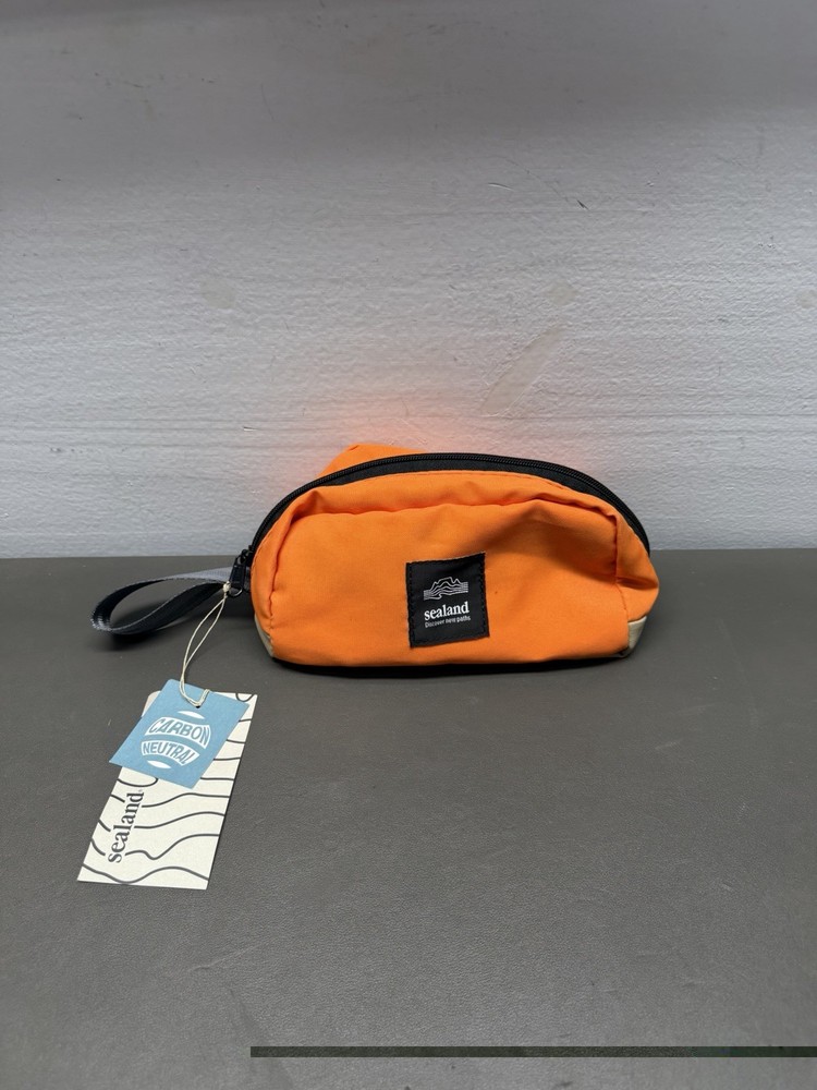 Sealand Upcycled Toastie Storage Bag Travel Orange Zipper Carbon Neutral