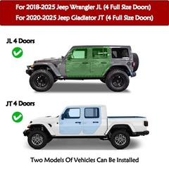 Running Boards For 2018-2025 Jeep Wrangler JL / 20-25 Jeep Gladiator JT 4 Doors