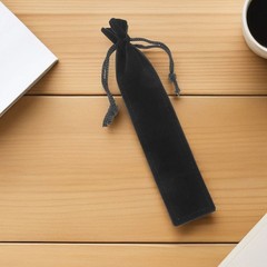30 Pcs Soft Lint Fabric Pencil Pouches Drawstring Pen Bags For School And Travel