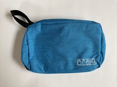 Toiletry Bag Multiple Compartments 3-Sections 8.5&Prime;x5.5&Prime;x3.5&Prime; Sky Blue NEW