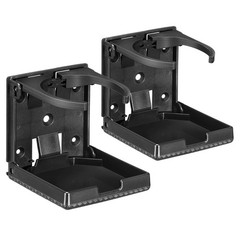 Spurtar 2pcs Boat Cup Holder Suitable for Most Size Mugs Water Black-Upgraded