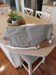 Canvas Travel Bag – Embroidered « Michael » Very Clean