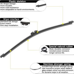 OEM Wiper Blade Set for Mini Cooper Countryman 2017-2023 – 23+21+10 Inches