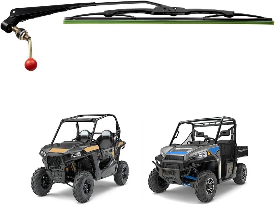 UTV Manual Hand Operated Windshield Wiper Assembly Compatible with Maverick X3 C