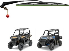 UTV Manual Hand Operated Windshield Wiper Assembly Compatible with Maverick X3 C