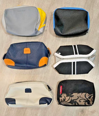Fun Collection of 6 Designer Amenity Bags