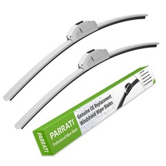 OEM QUALITY 26&Prime; + 16&Prime; PARRATI Premium All-Season White Windshield Wiper Blade…