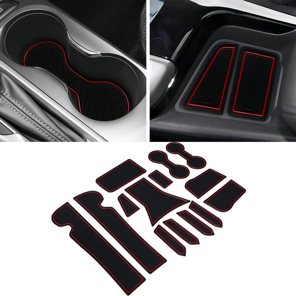 YUJIANQ Cup Holder Inserts for Buick Envista 2024-2026 Accessories Center Red