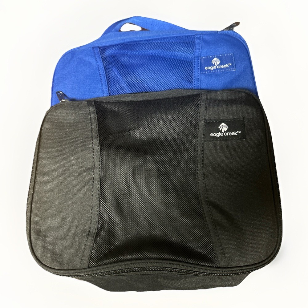 Set Eagle Creek Pack-It Packing Cube Small Blue & Black Approx. 10” X 8”