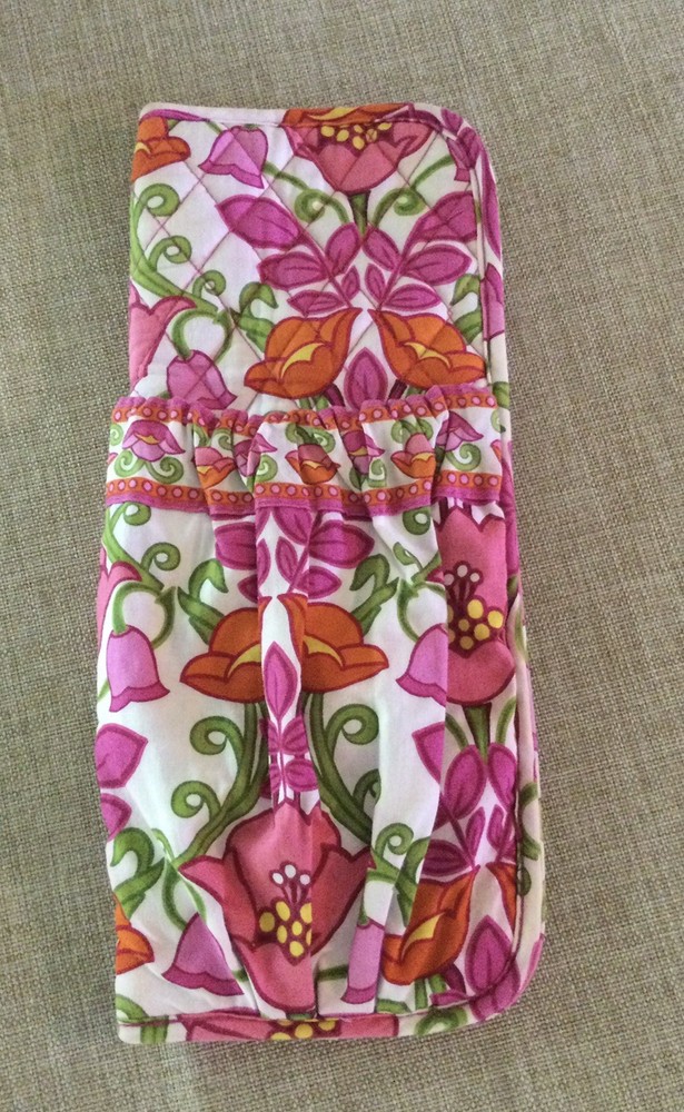 Vera Bradly “ Lilli” Curling And Flat Holder With Pouch On The Front