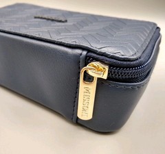 Missoni For Delta Navy Chevron Travel Toiletry Cosmetic Bag Case Zip Pouch