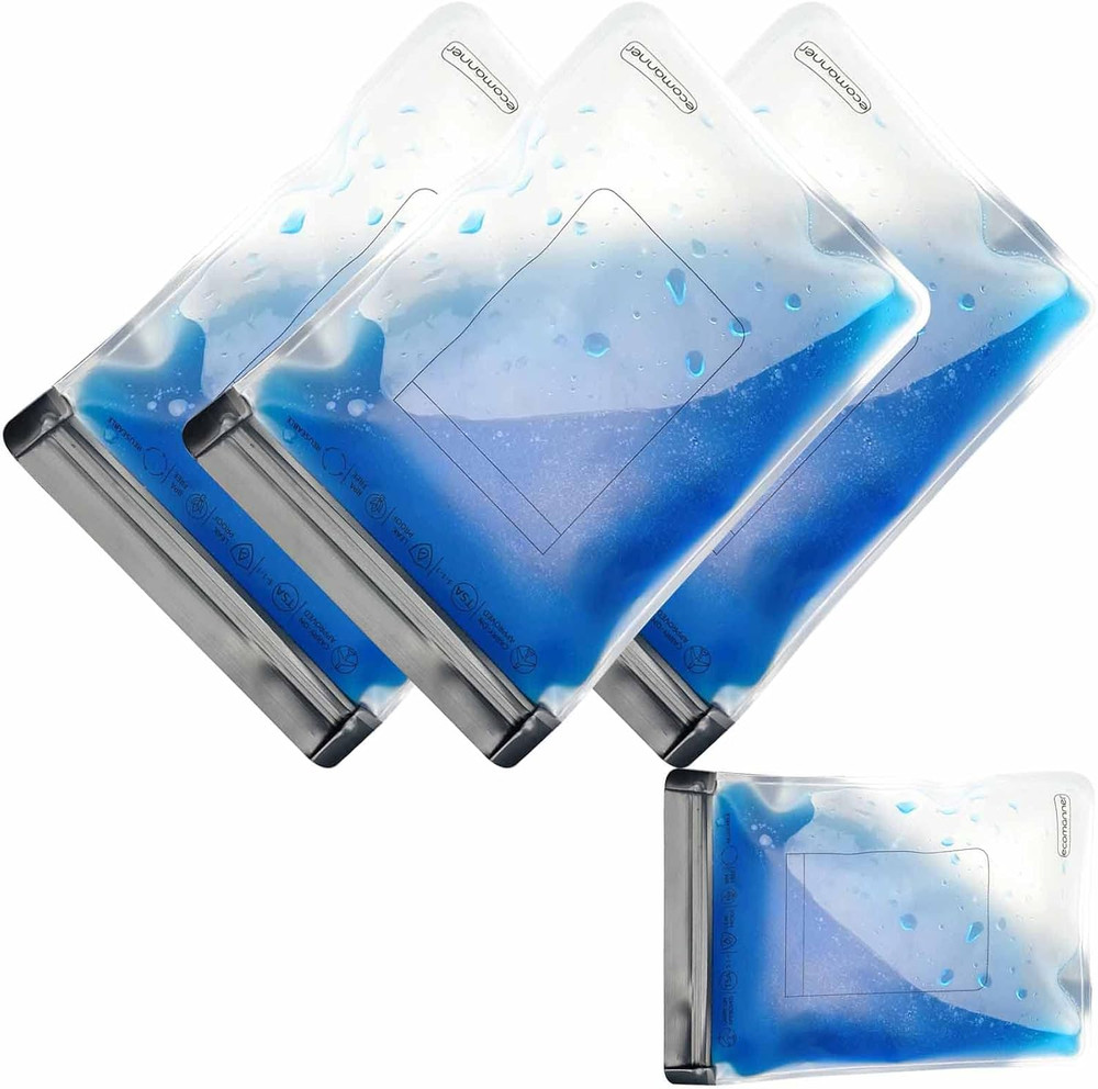 4 Pack TSA Approved Toiletry Bag Leak Proof Zipper Free, TSA Toiletry Bag Clear