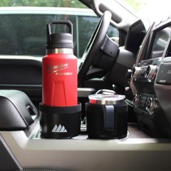 [Upgraded] Integral Ultimate Car Cup Holder Expander – 1pack, Black
