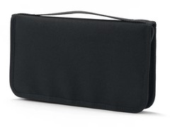 MUJI Polyester Passport Case with Clear Pocket Black 23.5x13x2.5 cm « US Seller »