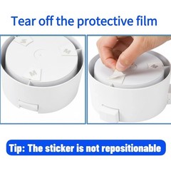 Mezchi 2 Pack Anti-Spill Adjustable Desk Cup Holder, Non-Slip Midium, White