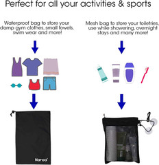 Waterproof Multifunctional Toiletry Shower Bag for Gym, Travel, Business and Fol