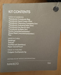 Set of two United Airlines Therabody Belt Bag Travel Amenity Kits