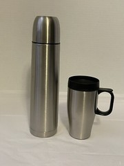 Stainless Steel Bottle and Mug Set