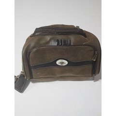 Hard Rock Hotel Casino Seminole Tampa Toiletry Bag Brown Faux Leather Dopp Kit