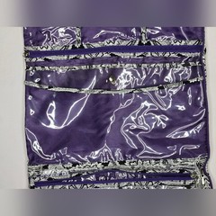 Travel Jewelry Organizer Black White & Purple w/ Multiple Zippered Compartments