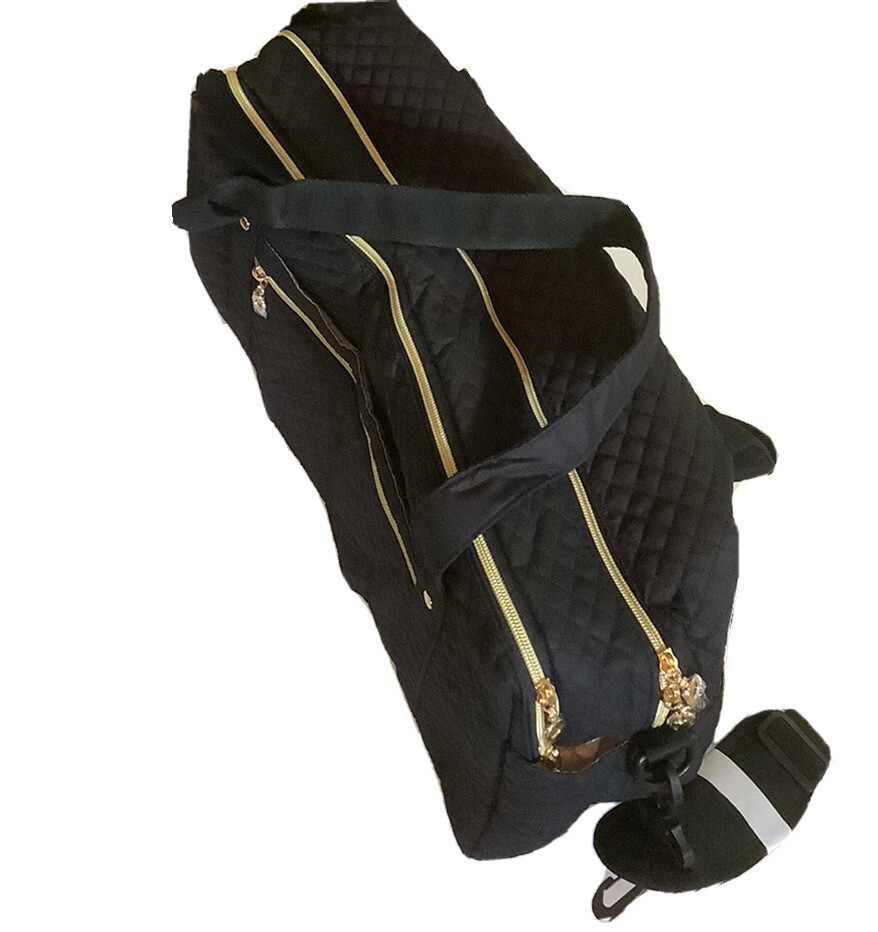 Bagsmart Tote Travel Organizer 12x18x6 Inches Black Zip closure Black