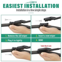 24&Prime; 19&Prime; Windshield Wiper Blades Replacement for Honda Civic 2022 2023 2024 20…