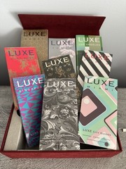 Boxed Gift Set 9 Luxe Int’l Travel Guides With Sleeves Luxury Hotels Food Shops