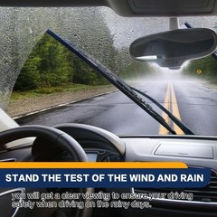 4PCS Wiper Blade Refill, Windshield Wiper Blade Refills, 26&Prime; Adjustable Size of