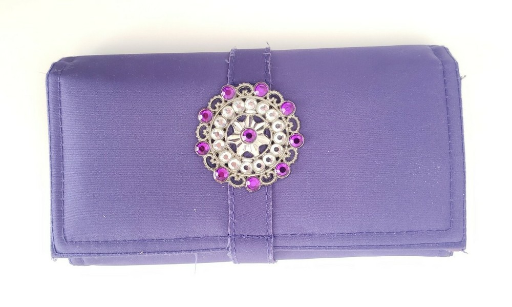 Travel Jewelry Organizer Purple Bejeweled Used In Great Condition Jewelry Holder