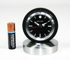 MOVADO MUSEUM DIAL SLEEK AND VERSATILE TRAVEL ALARM CLOCK RBL000218M