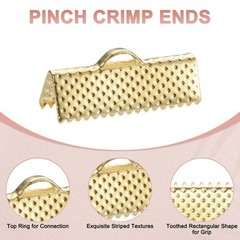 280Pcs Polka Dot Terminals 20mm with Clamps for DIY, for KC-Gold
