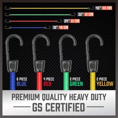 HORUSDY 31-Piece Premium 6&Prime;, 10&Prime;, 18&Prime;, 24&Prime;, 32&Prime;, 40&Prime;, Red&blue&green&yellow