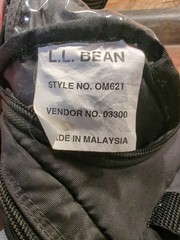 Vintage L.L.Bean Black Men’s Travel Toiletry Organizer Bag Rare 0m621