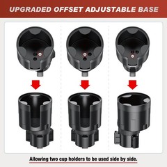 Frokom Cup Holder Expander for Car,Upgraded Car Holder+No Tray, Black