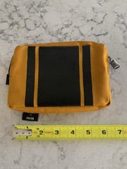 Tumi Travel Cosmetics Pouch Nylon Yellow Black, Mini Cooper Co-lab