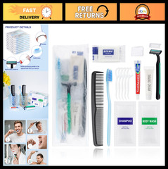 20 Travel Size Toiletries Kit – Personal Hygiene Essentials for Men, Bulk Care P